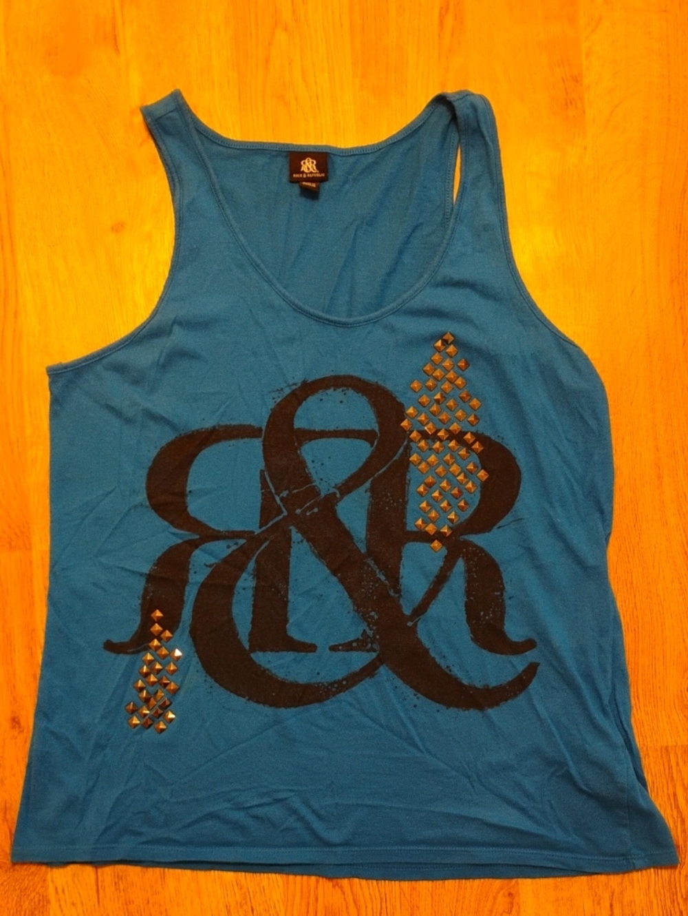 Rock & Republic Graphic Tank with Black Studs